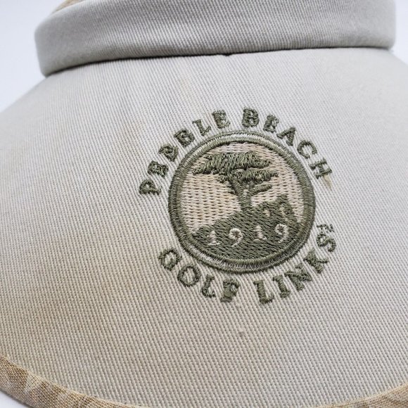 Pebble Beach Golf Links Openback Visor Hat Activewear Headwear Vintage USA Made - Picture 6 of 10
